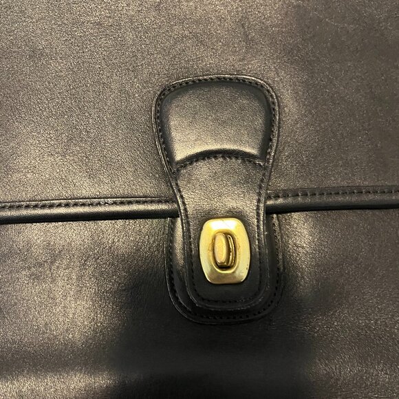 Vintage Coach 5180 Navy Leather Briefcase - Picture 13 of 14